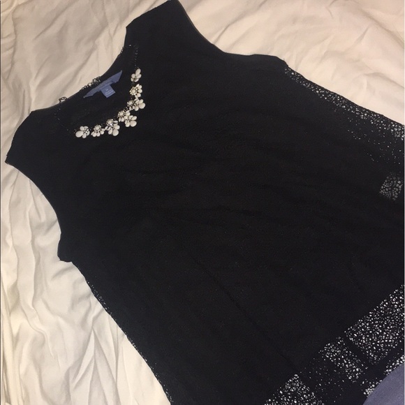 Simply Vera Vera Wang Lace Top - Picture 2 of 3